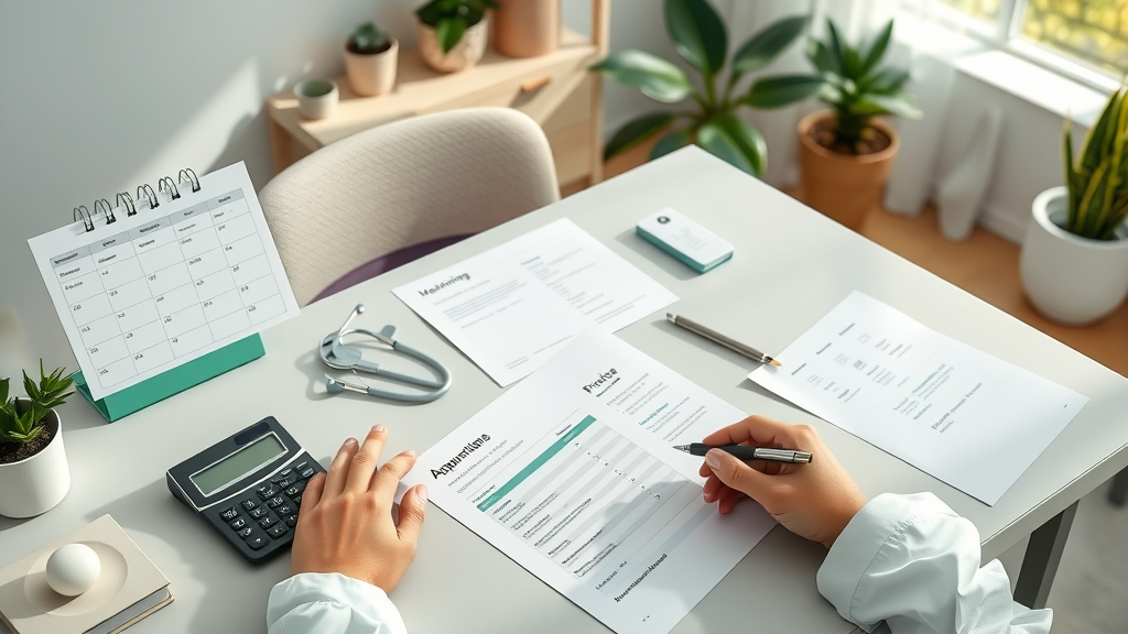 ozone therapy pricing table and brochures at Peachtree Corners GA clinic