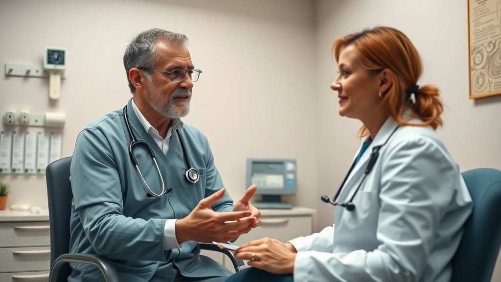 ozone therapy near sandy springs ga caring medical professional consulting patient