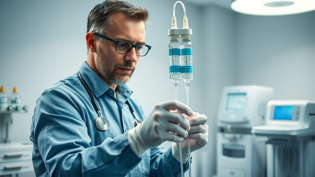 ozone therapy near sandy springs ga state-of-the-art therapy facility practitioner preparing ozone IV equipment